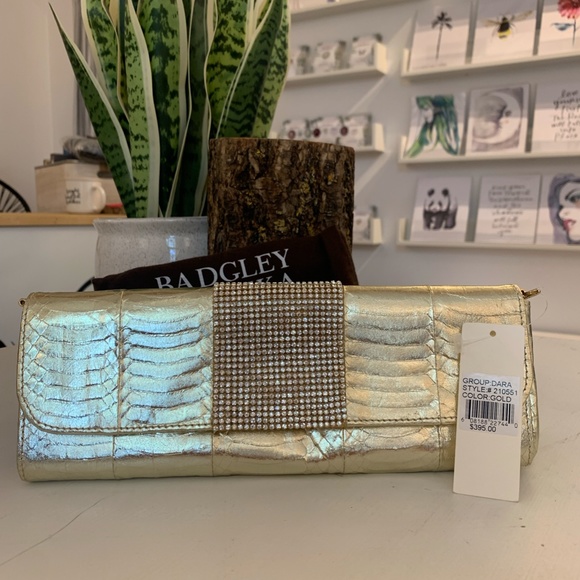 Badgley Mishka Leather evening clutch with Crossbody - Picture 5 of 5